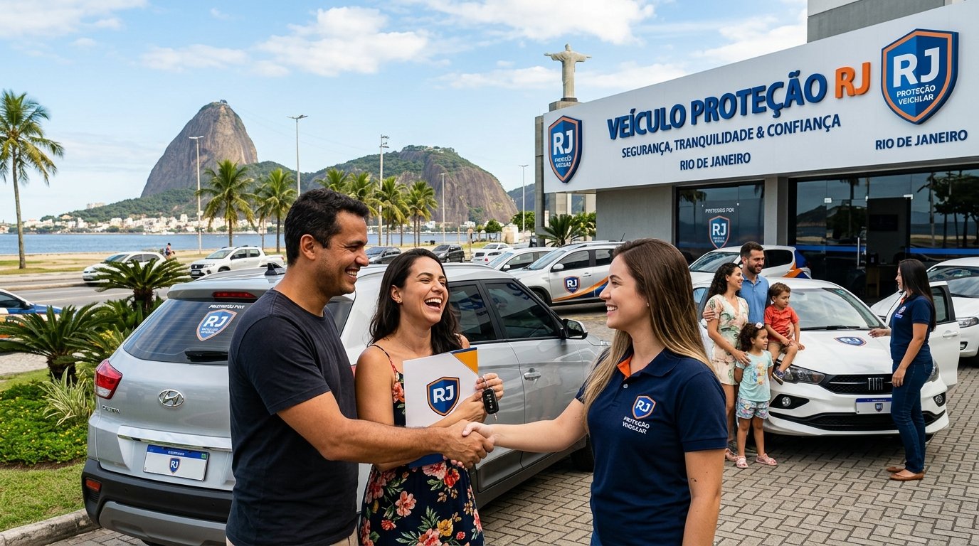 Associação de proteção veicular garantindo a segurança de carros no Rio.