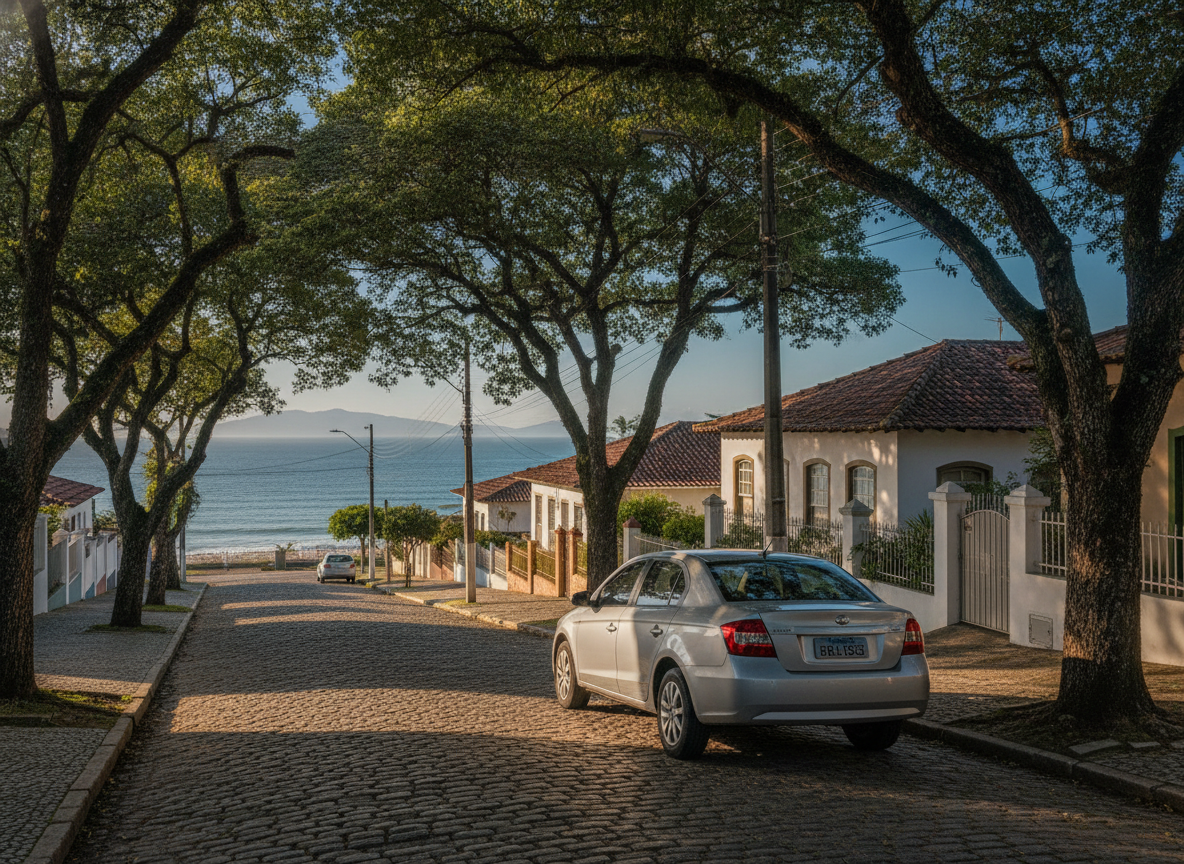 Carro estacionado em Coroa Grande, proteção veicular para moradores