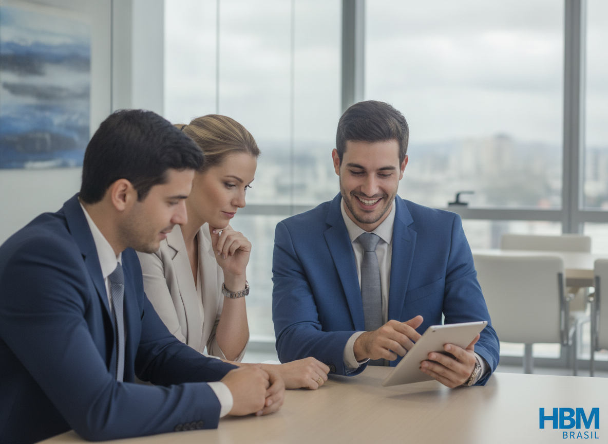 Consultor da HBM Brasil explicando benefícios da proteção veicular em Itaguaí
