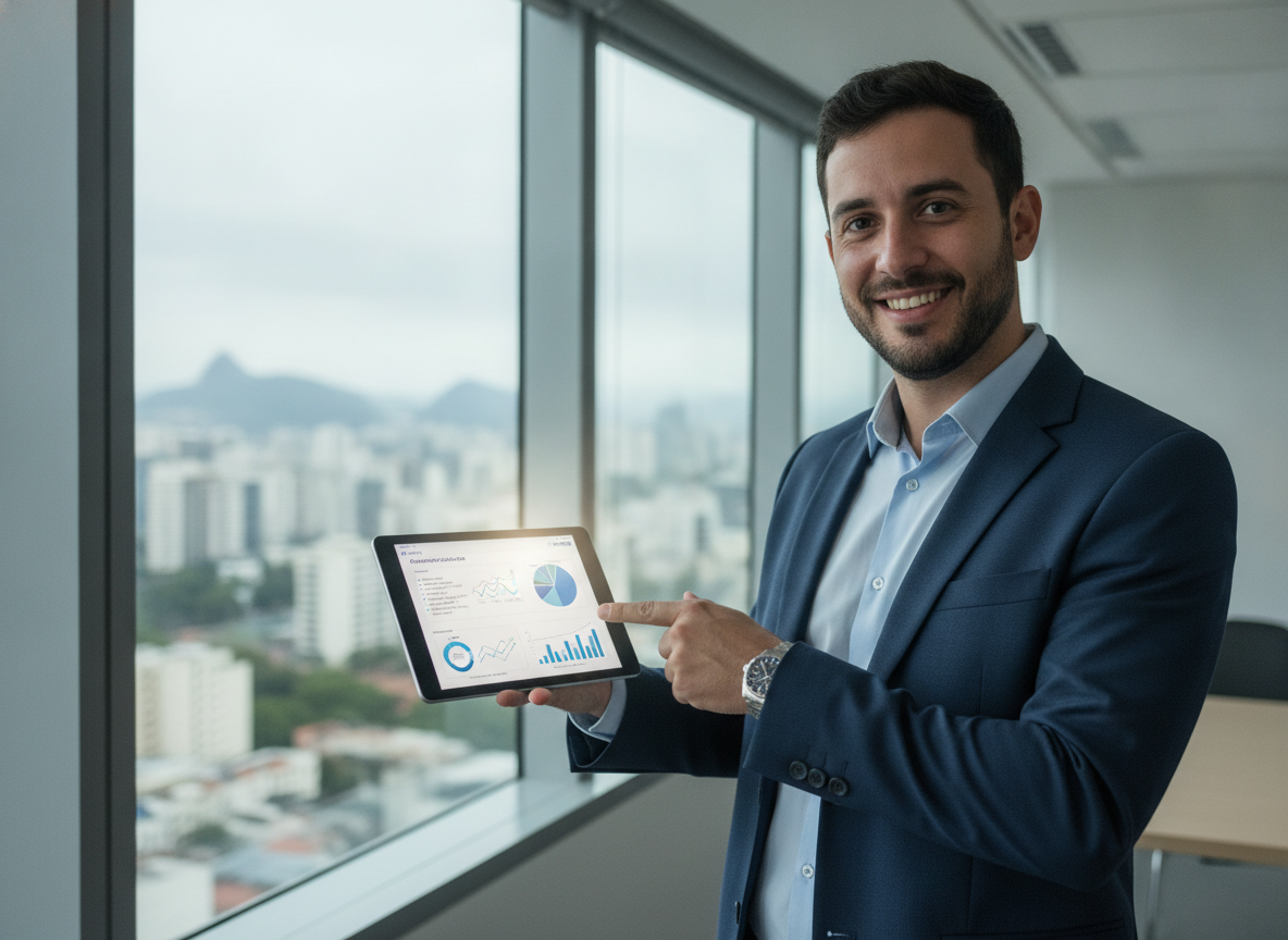 Consultor HBM Brasil explicando benefícios da proteção veicular