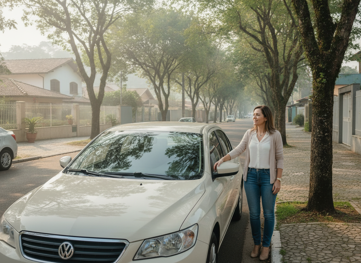 Mulher aliviada com a proteção veicular em Sulacap RJ